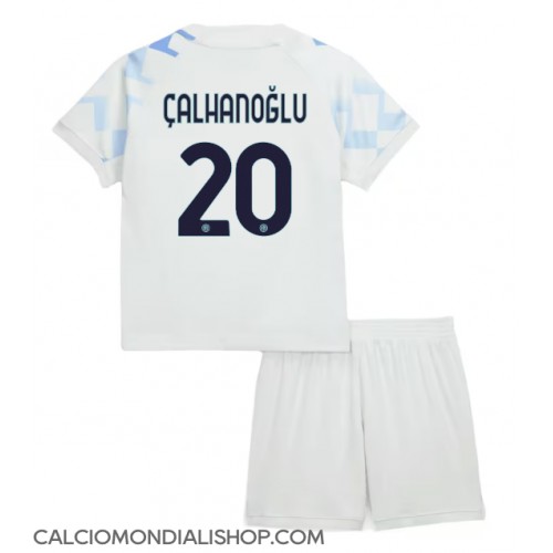 Maglie da calcio Inter Milan Hakan Calhanoglu #20 Seconda Maglia Bambino 2025-26 Manica Corta (+ Pantaloni corti)